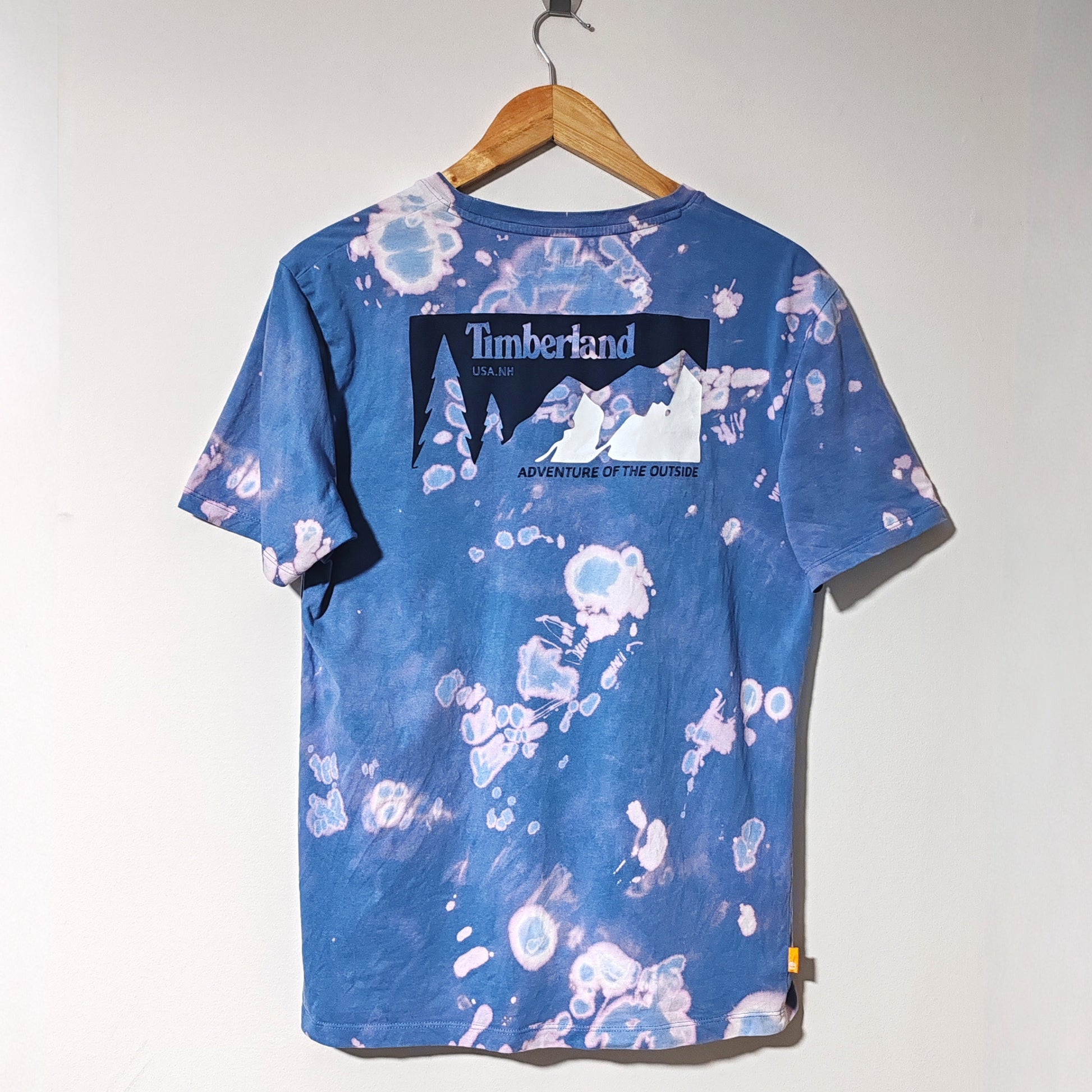 Timberland Blue Tie Dye Rework T Shirt