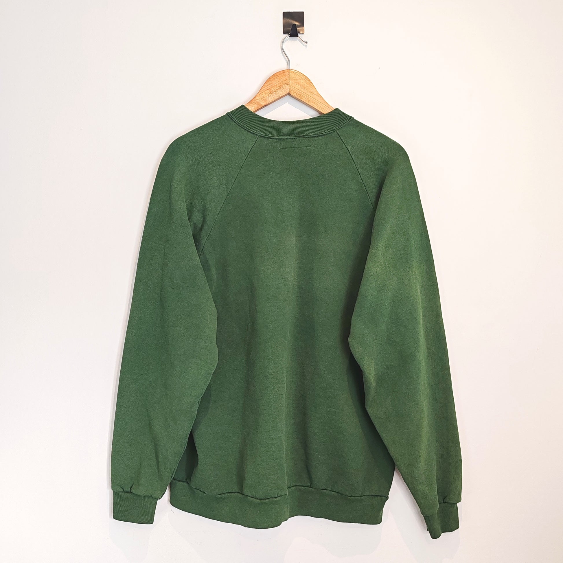 Tommy Hilfiger Green Distressed Vintage Spell Out Sweatshirt