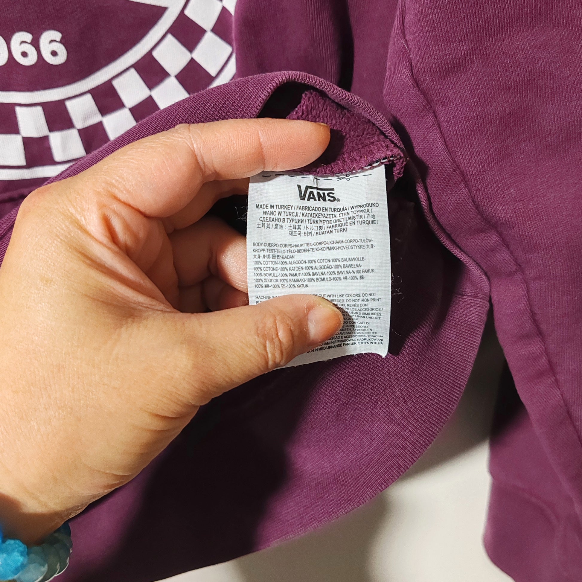 Vans Off The Wall Plum Purple Hoodie